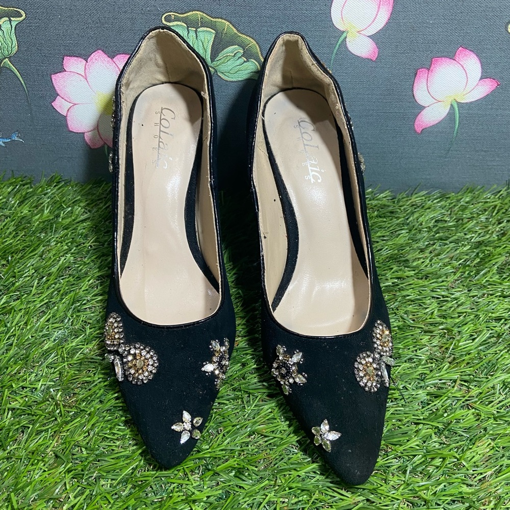 Embroidered Heels Size - 235/ 37 - Picture 2 of 10